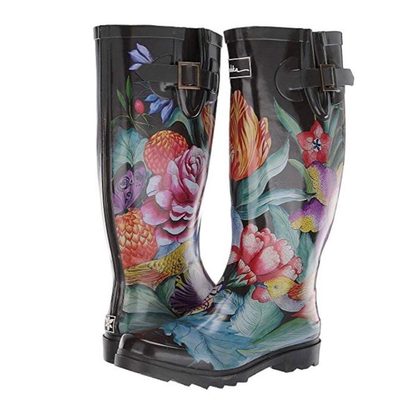 Anuschka Shoes - Anuschka Printed Water Resistant Rain Boots